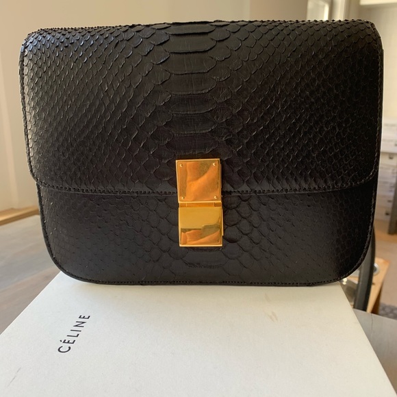 celine python bag
